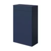 GoodHome Imandra Matt Blue Freestanding Toilet Cabinet (W)500mm (H)840mm