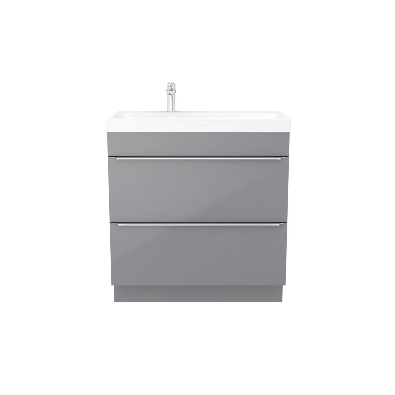 GoodHome Imandra & Mila Grey Freestanding Vanity Unit & Basin Set (W)804mm 5 GoodHome Imandra & Mila Grey Freestanding Vanity Unit & Basin Set (W)804mm - Image 3