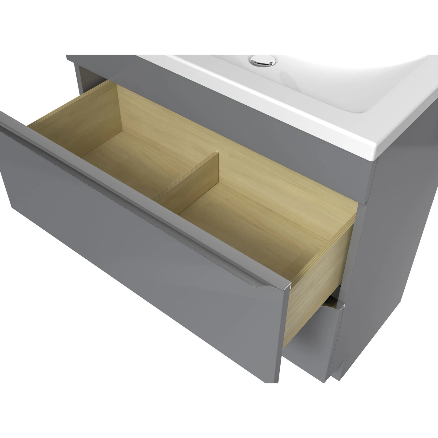 GoodHome Imandra & Mila Grey Freestanding Vanity Unit & Basin Set (W)804mm 7 GoodHome Imandra & Mila Grey Freestanding Vanity Unit & Basin Set (W)804mm - Image 5