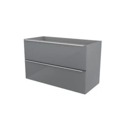 GoodHome Imandra & Mila Grey Wall-mounted Vanity Unit & Basin Set (W)1004mm 15 GoodHome Imandra & Mila Grey Wall-mounted Vanity Unit & Basin Set (W)1004mm -Trade point goodhome imandra mila grey wall mounted vanity unit basin set w 1004mm3663602312871 05c bq