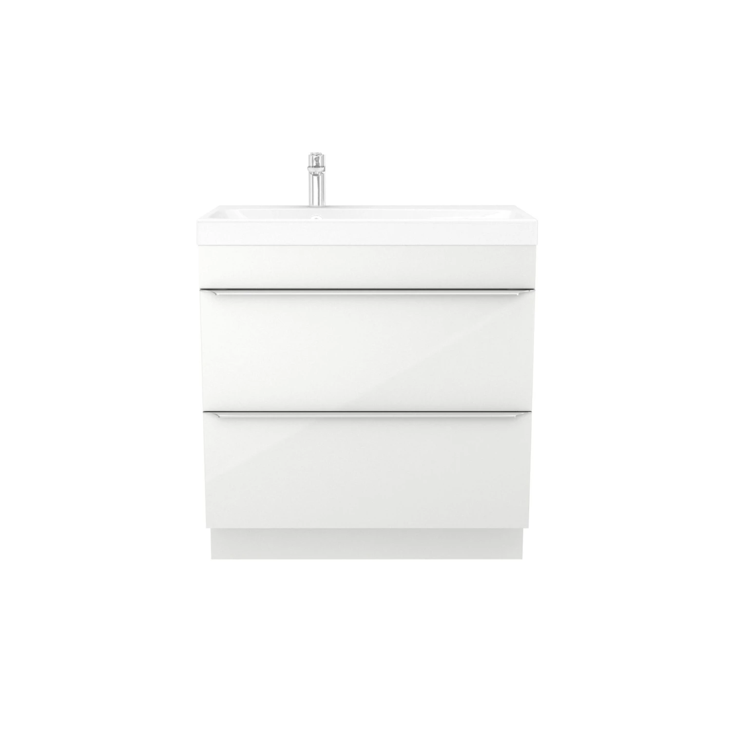GoodHome Imandra & Mila White Freestanding Vanity Unit & Basin Set (W)804mm 4 GoodHome Imandra & Mila White Freestanding Vanity Unit & Basin Set (W)804mm - Image 2