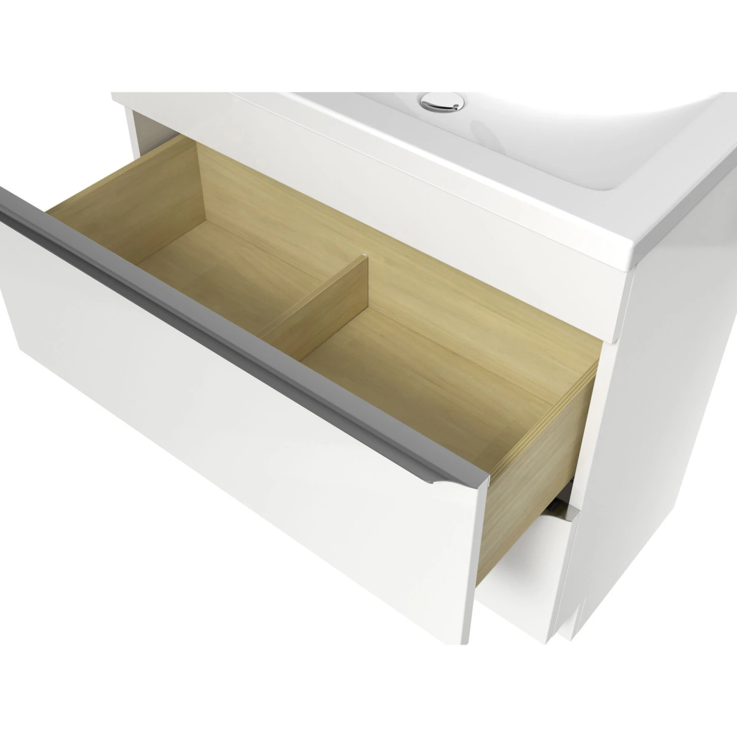 GoodHome Imandra & Mila White Freestanding Vanity Unit & Basin Set (W)804mm 6 GoodHome Imandra & Mila White Freestanding Vanity Unit & Basin Set (W)804mm - Image 4