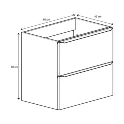 GoodHome Imandra & Nira Grey Wall-mounted Vanity Unit & Basin Set (W)604mm 11 GoodHome Imandra & Nira Grey Wall-mounted Vanity Unit & Basin Set (W)604mm -Trade point goodhome imandra nira grey wall mounted vanity unit basin set w 604mm3663602313199 01t bq