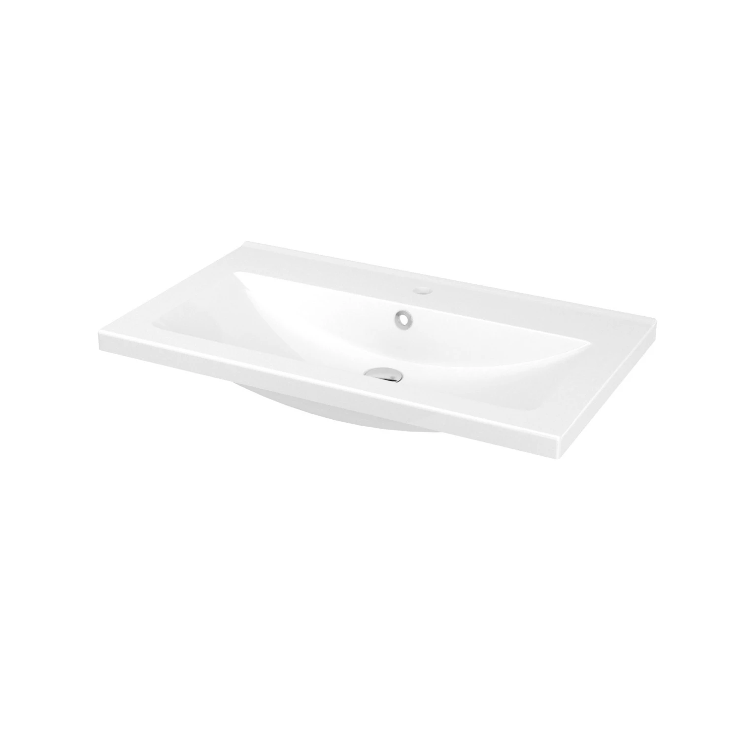 GoodHome Imandra & Nira White Wall-mounted Vanity Unit & Basin Set (W)804mm 4 GoodHome Imandra & Nira White Wall-mounted Vanity Unit & Basin Set (W)804mm - Image 2