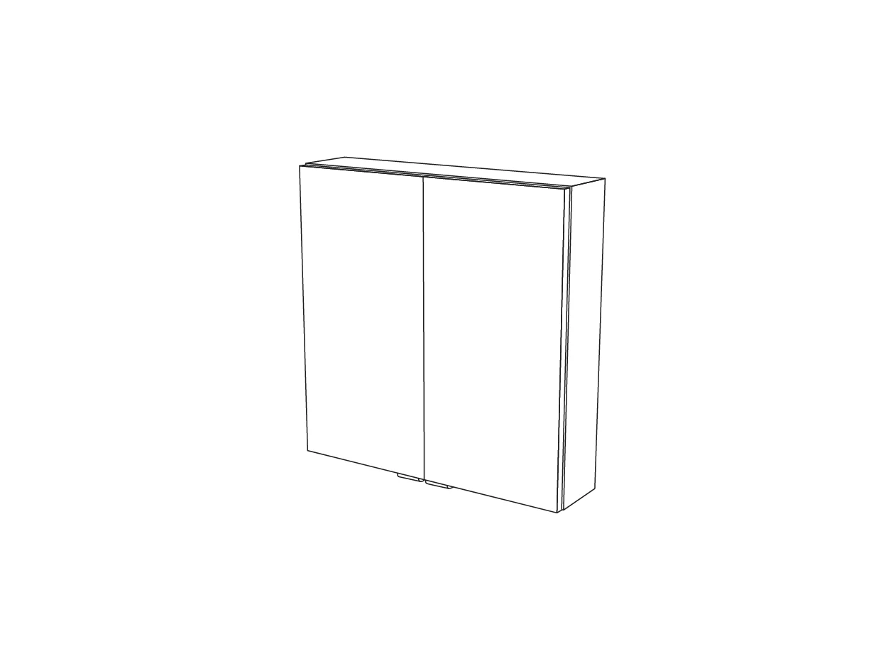 GoodHome Imandra Oak Effect Double Wall Cabinet (W)600mm (H)600mm 8 GoodHome Imandra Oak Effect Double Wall Cabinet (W)600mm (H)600mm - Image 6