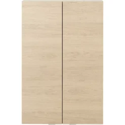 GoodHome Imandra Oak Effect Double Wall Cabinet (W)600mm (H)900mm -Trade point goodhome imandra oak effect double wall cabinet w 600mm h 900mm3663602526810 02bq