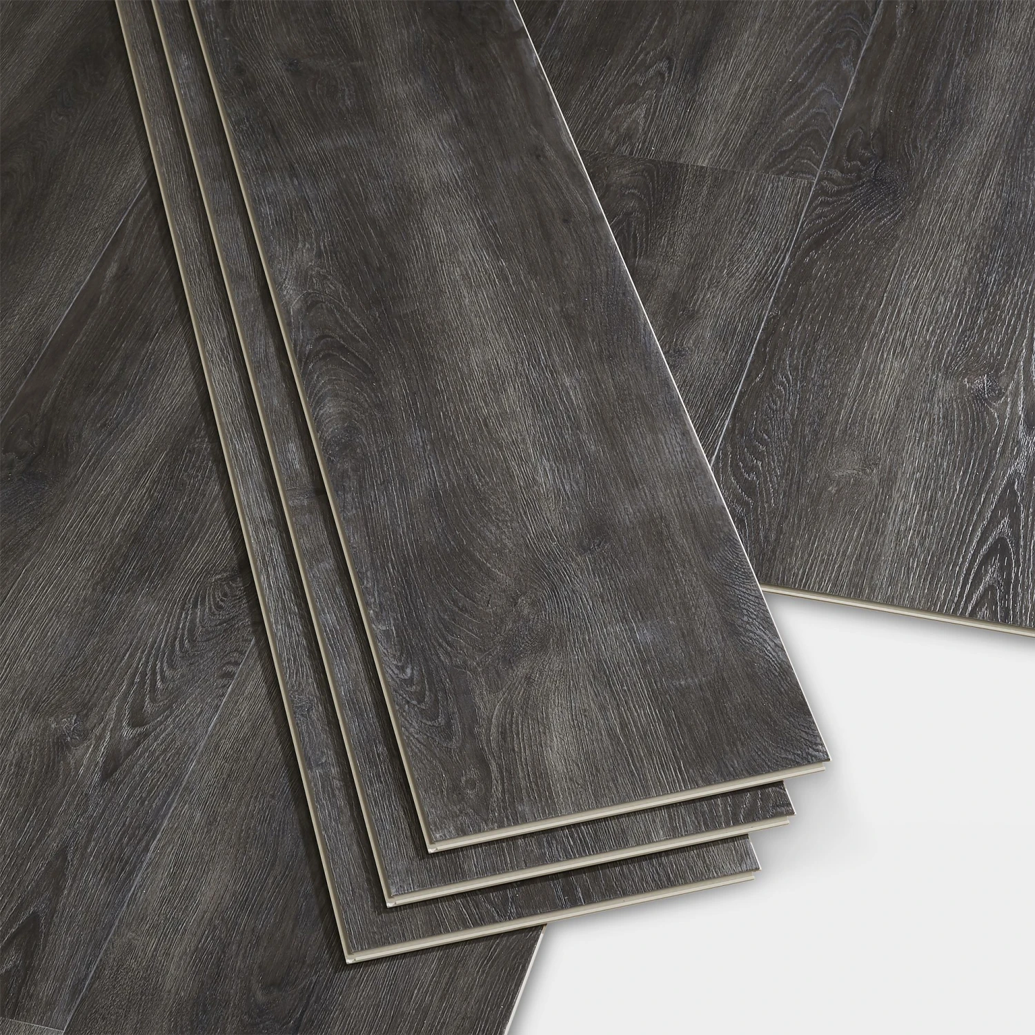GoodHome Jazy Dark Grey Wood Effect Vinyl Tile Pack Of 8 3 GoodHome Jazy Dark Grey Wood Effect Vinyl Tile Pack Of 8