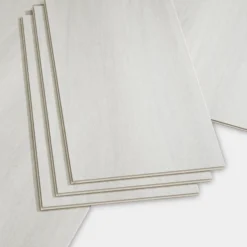 GoodHome Jazy Travertine Tile Effect Vinyl Tile Pack Of 12