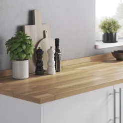 GoodHome Kava Natural Beech Effect Solid Beech Upstand (L)3000mm 7 GoodHome Kava Natural Beech Effect Solid Beech Upstand (L)3000mm -Trade point goodhome kava natural beech effect solid beech upstand l 3000mm3663602636625 21i