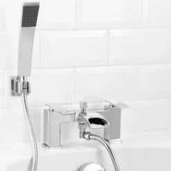 GoodHome Kellan Bath Shower Mixer Tap 10 GoodHome Kellan Bath Shower Mixer Tap -Trade point goodhome kellan bath shower mixer tap3663602665359 03bq