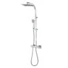 GoodHome Kever Chrome Effect Wall-mounted Shower -Trade point goodhome kever chrome effect wall mounted shower5059340077437 01c
