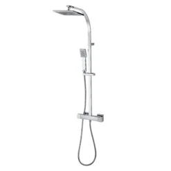 GoodHome Kever Chrome Effect Wall-mounted Shower