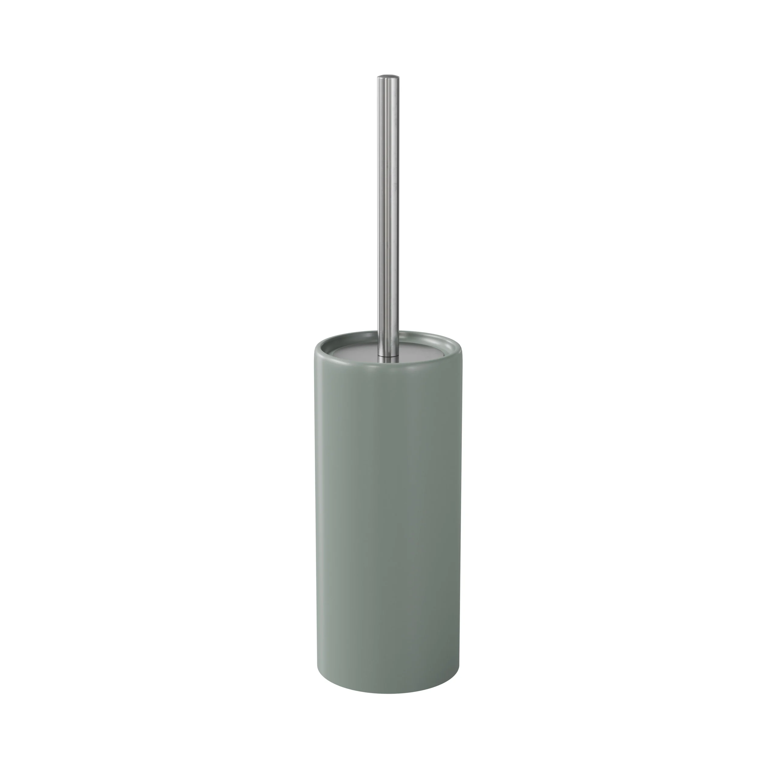 GoodHome Koros Sage Grey Ceramic, Polypropylene (PP) & Stainless Steel Toilet Brush & Holder 3 GoodHome Koros Sage Grey Ceramic, Polypropylene (PP) & Stainless Steel Toilet Brush & Holder