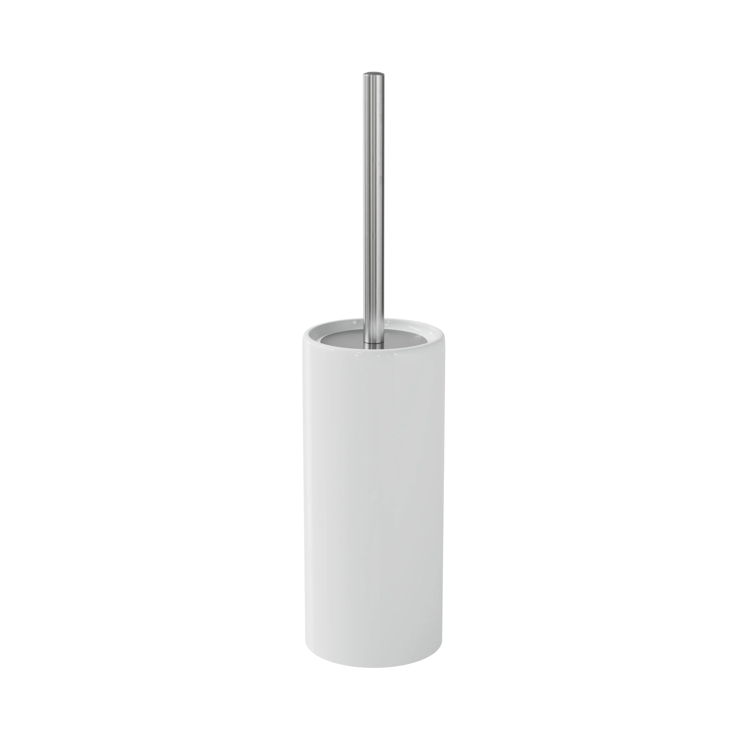 GoodHome Koros White Ceramic, Polypropylene (PP) & Stainless Steel Toilet Brush & Holder 3 GoodHome Koros White Ceramic, Polypropylene (PP) & Stainless Steel Toilet Brush & Holder