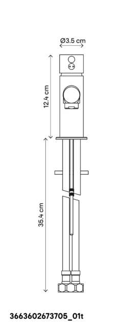 GoodHome Lazu Basin Mono Mixer Tap -Trade point goodhome lazu basin mono mixer tap5059340214207 01t bq