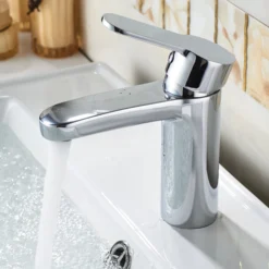 GoodHome Lecci Basin Mono Mixer Tap -Trade point goodhome lecci basin mono mixer tap5059340214450 02i bq