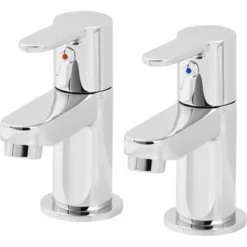 GoodHome Lecci Contemporary Basin Pillar Tap