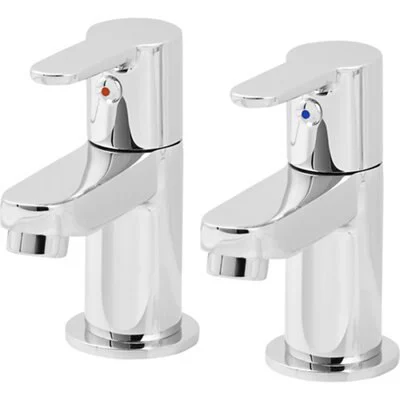 GoodHome Lecci Contemporary Basin Pillar Tap 3 GoodHome Lecci Contemporary Basin Pillar Tap