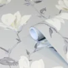 GoodHome Leuzea Grey Floral Smooth Wallpaper 1 GoodHome Leuzea Grey Floral Smooth Wallpaper -Trade point goodhome leuzea grey floral smooth wallpaper3663602561255 01c