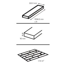 GoodHome Leyton Honey Wood Effect Laminate Flooring, 1.72m² 21 GoodHome Leyton Honey Wood Effect Laminate Flooring, 1.72m² -Trade point goodhome leyton honey wood effect laminate flooring 1 72m 5059340391403 01t