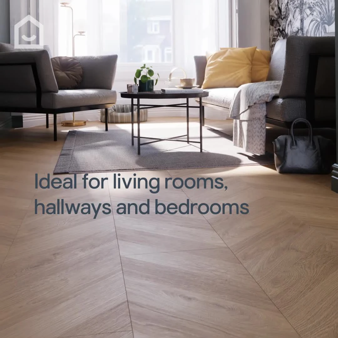 GoodHome Leyton Honey Wood Effect Laminate Flooring, 1.72m² 4 GoodHome Leyton Honey Wood Effect Laminate Flooring, 1.72m² - Image 2