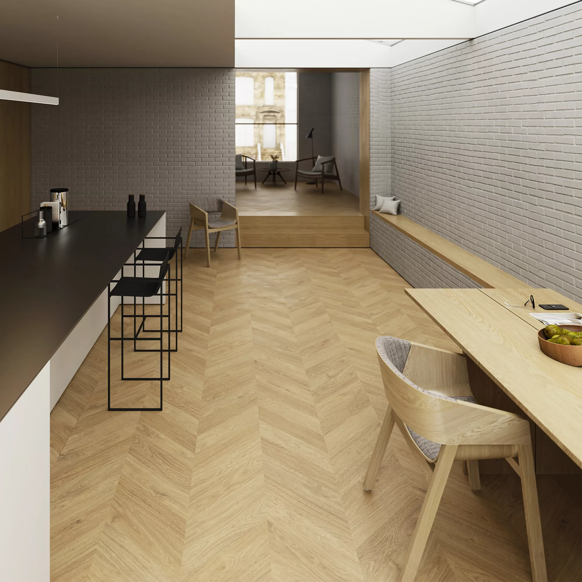 GoodHome Leyton Natural Wood Effect Laminate Flooring, 1.72m² 10 GoodHome Leyton Natural Wood Effect Laminate Flooring, 1.72m² - Image 8