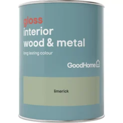 GoodHome Limerick Gloss Metal & Wood Paint, 750ml 5 GoodHome Limerick Gloss Metal & Wood Paint, 750ml -Trade point goodhome limerick gloss metal wood paint 750ml5036581061814 02c BQ