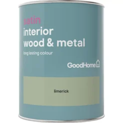 GoodHome Limerick Satin Metal & Wood Paint, 750ml 5 GoodHome Limerick Satin Metal & Wood Paint, 750ml -Trade point goodhome limerick satin metal wood paint 750ml5036581059507 02c bq