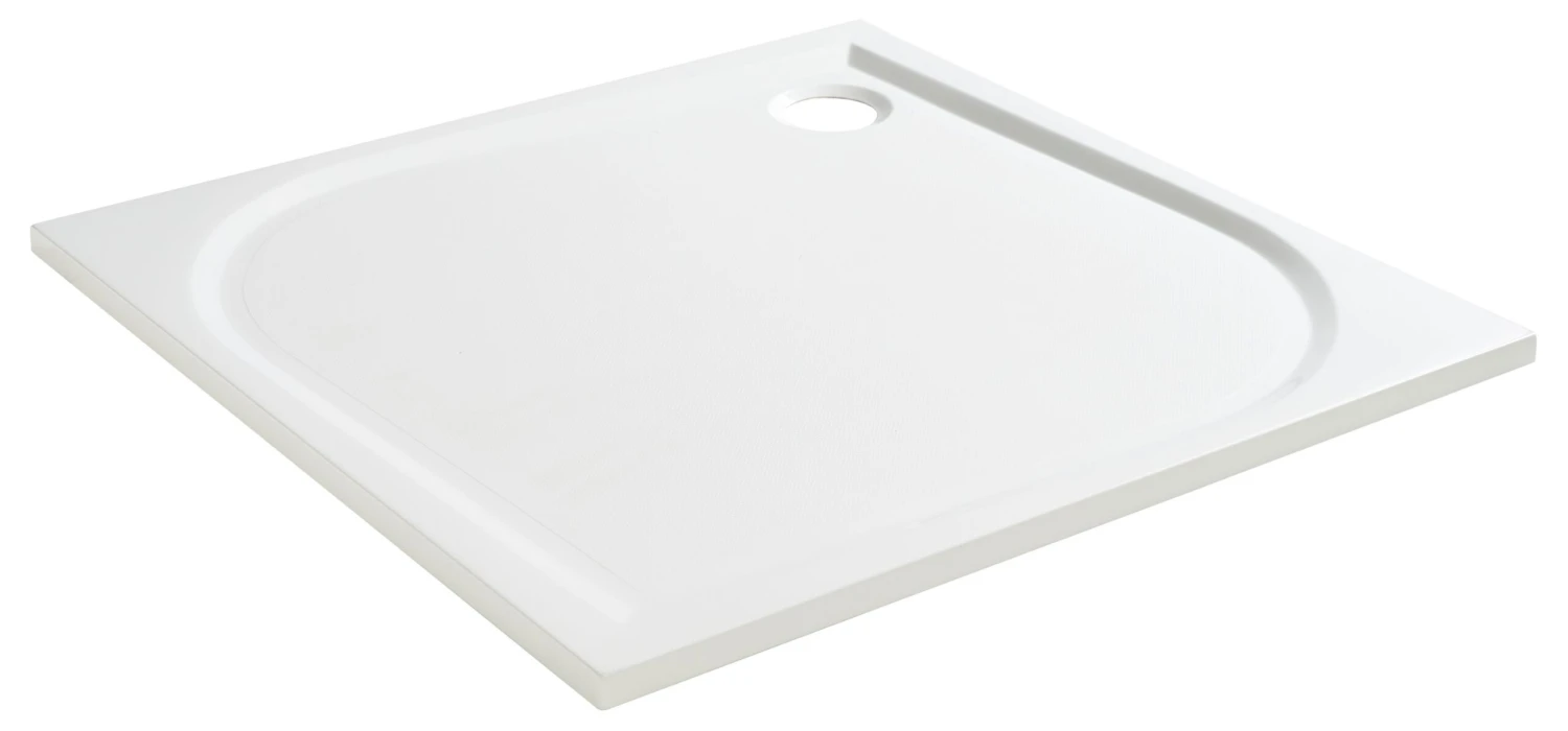 GoodHome Limski Square Shower Tray (L)760mm (W)760mm (H)28mm 4 GoodHome Limski Square Shower Tray (L)760mm (W)760mm (H)28mm - Image 2