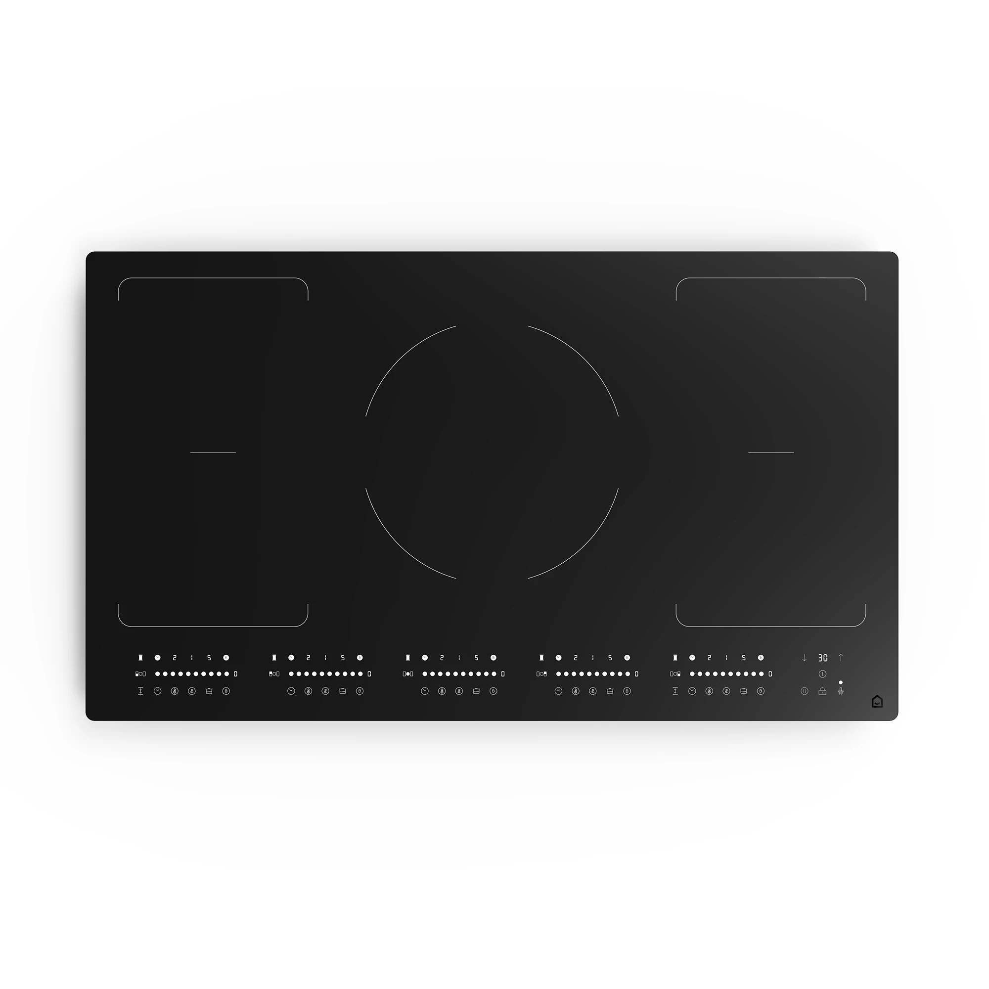GoodHome Linksense GH5ZFXLK90 90cm Induction Hob - Black 3 GoodHome Linksense GH5ZFXLK90 90cm Induction Hob - Black