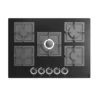 GoodHome Linksense GH78GASLK 70cm Gas Hob - Black 2 GoodHome Linksense GH78GASLK 70cm Gas Hob - Black -Trade point goodhome linksense gh78gaslk 70cm gas hob black5059340445786 02c