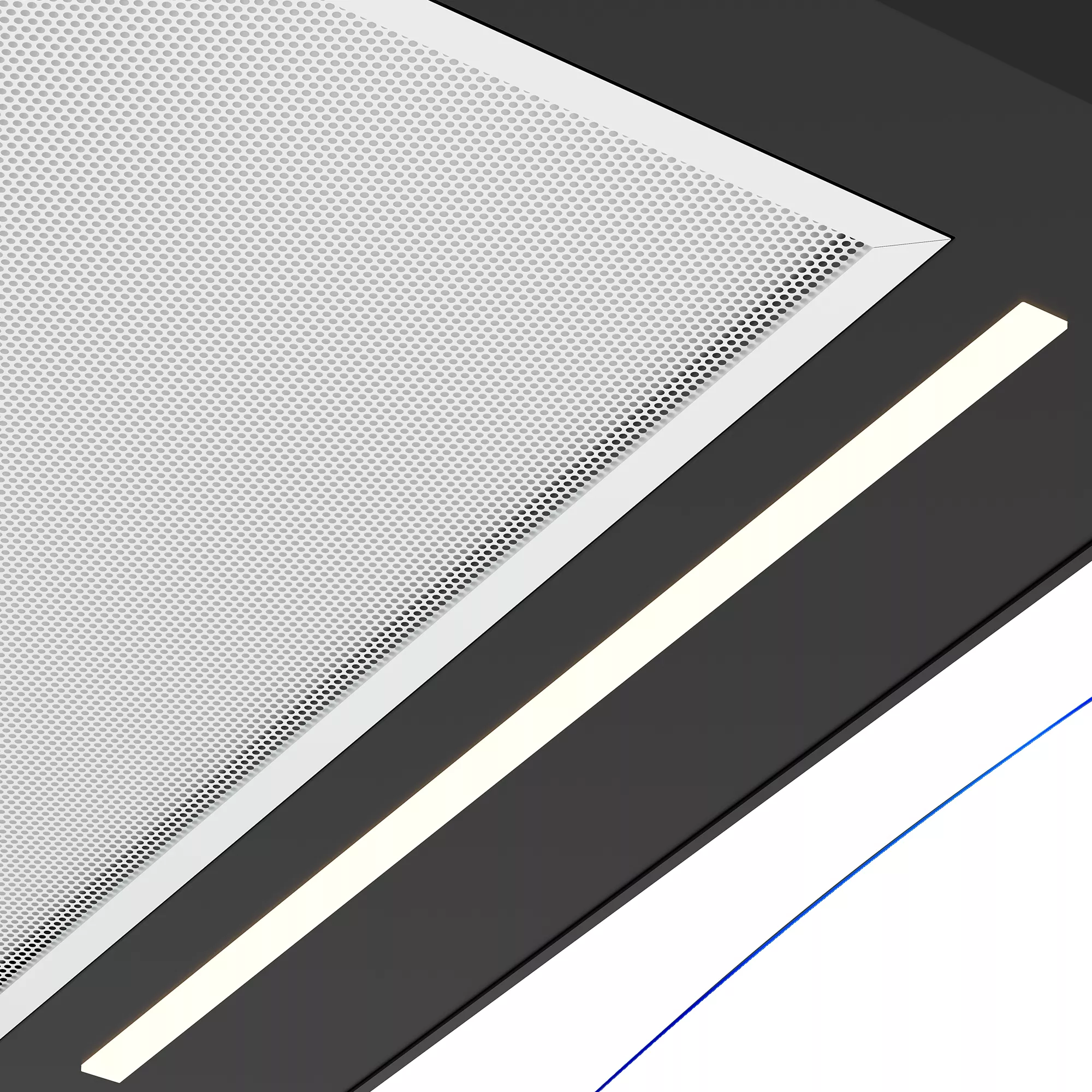 GoodHome LinkSense GHCG60LKBL Black Steel & Glass Curved Cooker Hood (W)59.8cm - Black 8 GoodHome LinkSense GHCG60LKBL Black Steel & Glass Curved Cooker Hood (W)59.8cm - Black - Image 6