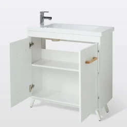 GoodHome Makonda White Oblong Counter-mounted Counter Top Basin (W)80.4cm 14 GoodHome Makonda White Oblong Counter-mounted Counter Top Basin (W)80.4cm -Trade point goodhome makonda white oblong counter mounted counter top basin w 80 4cm3663602527428 23c