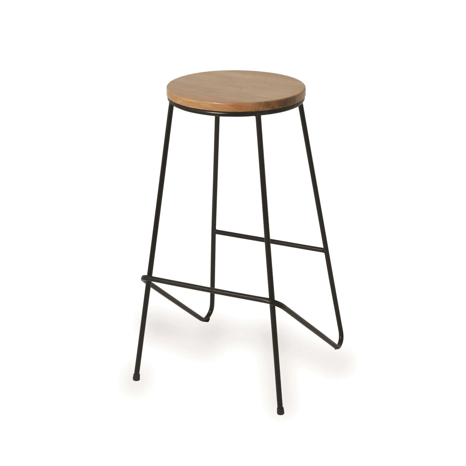 GoodHome Maloux Black Oak Bar Stool 3 GoodHome Maloux Black Oak Bar Stool