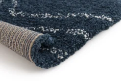 GoodHome Manzo Dark Blue Striped Rug 230cmx160cm -Trade point goodhome manzo dark blue striped rug 230cmx160cm5059340480596 36c