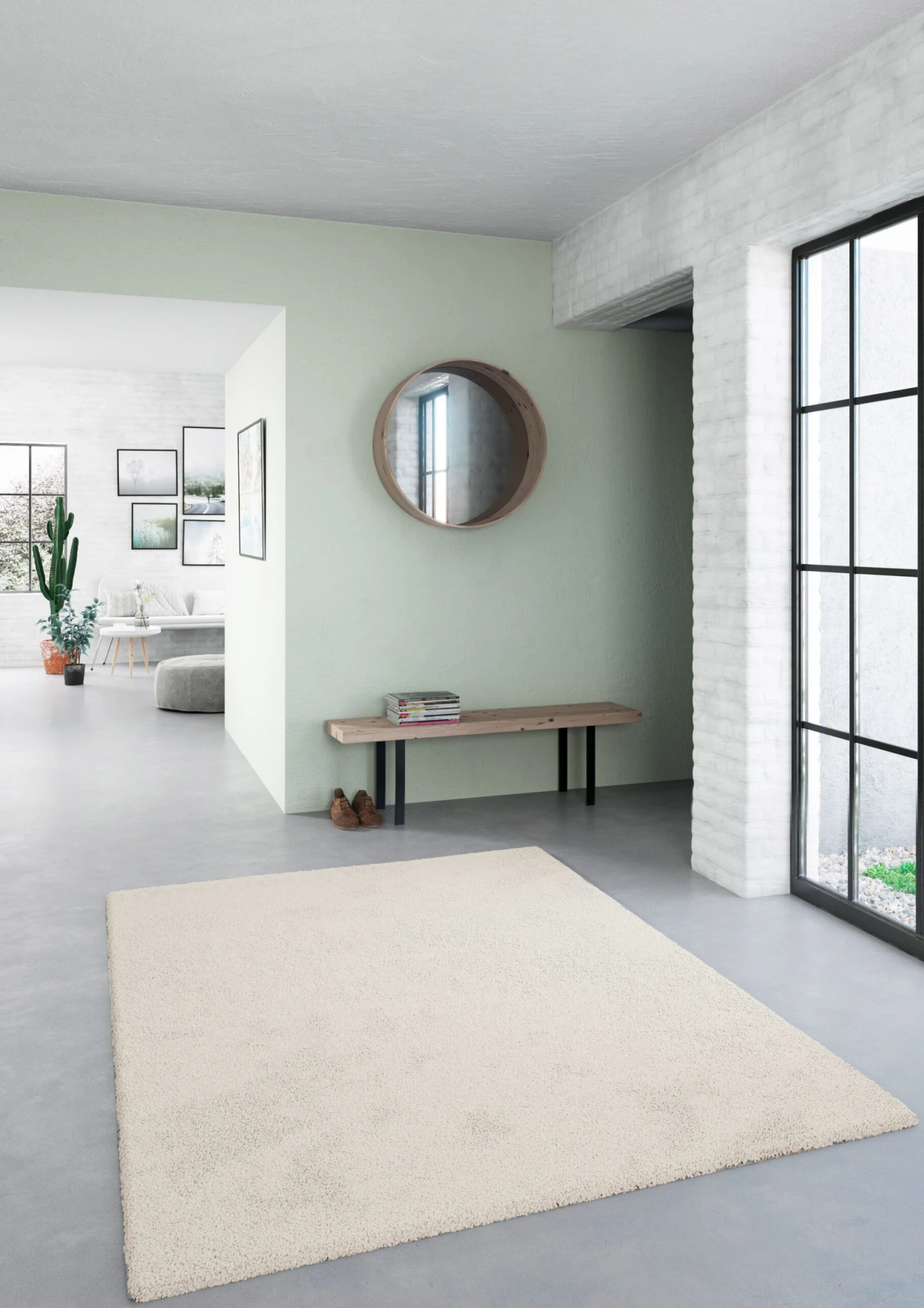 GoodHome Manzo Off White Rug 170cmx120cm 5 GoodHome Manzo Off White Rug 170cmx120cm - Image 3