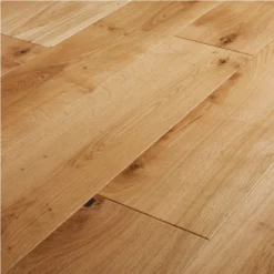 GoodHome Marcy Natural Oak Real Wood Top Layer Flooring, 1.37m² Pack