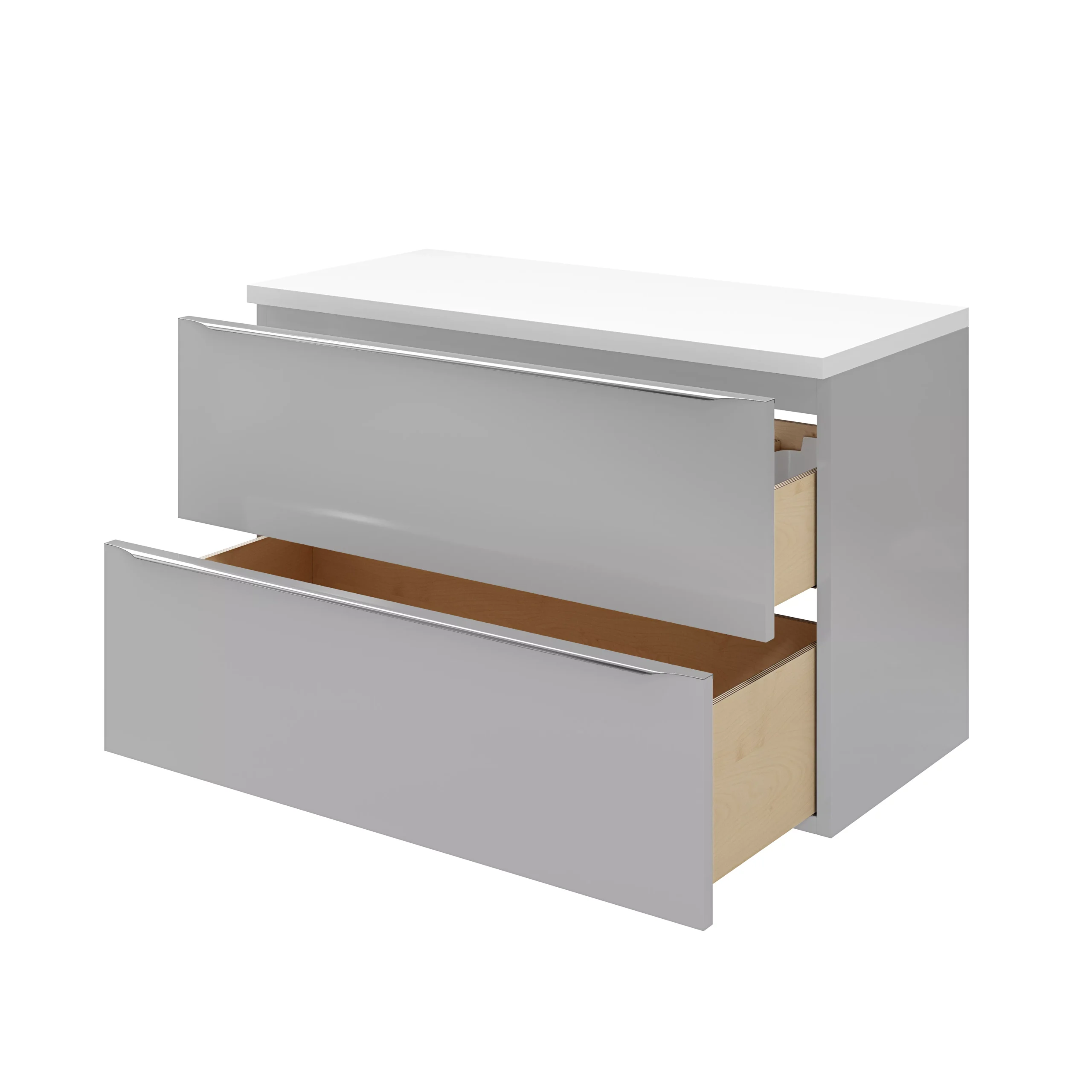 GoodHome Marloes Gloss White Chipboard Bathroom Worktop 2.8cm X 45.2cm X 100cm 11 GoodHome Marloes Gloss White Chipboard Bathroom Worktop 2.8cm X 45.2cm X 100cm - Image 9