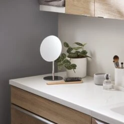 GoodHome Marloes Gloss White Chipboard Bathroom Worktop 2.8cm X 45.2cm X 100cm 13 GoodHome Marloes Gloss White Chipboard Bathroom Worktop 2.8cm X 45.2cm X 100cm -Trade point goodhome marloes gloss white chipboard bathroom worktop 2 8cm x 45 2cm x 100cm3663602414865 01i bq
