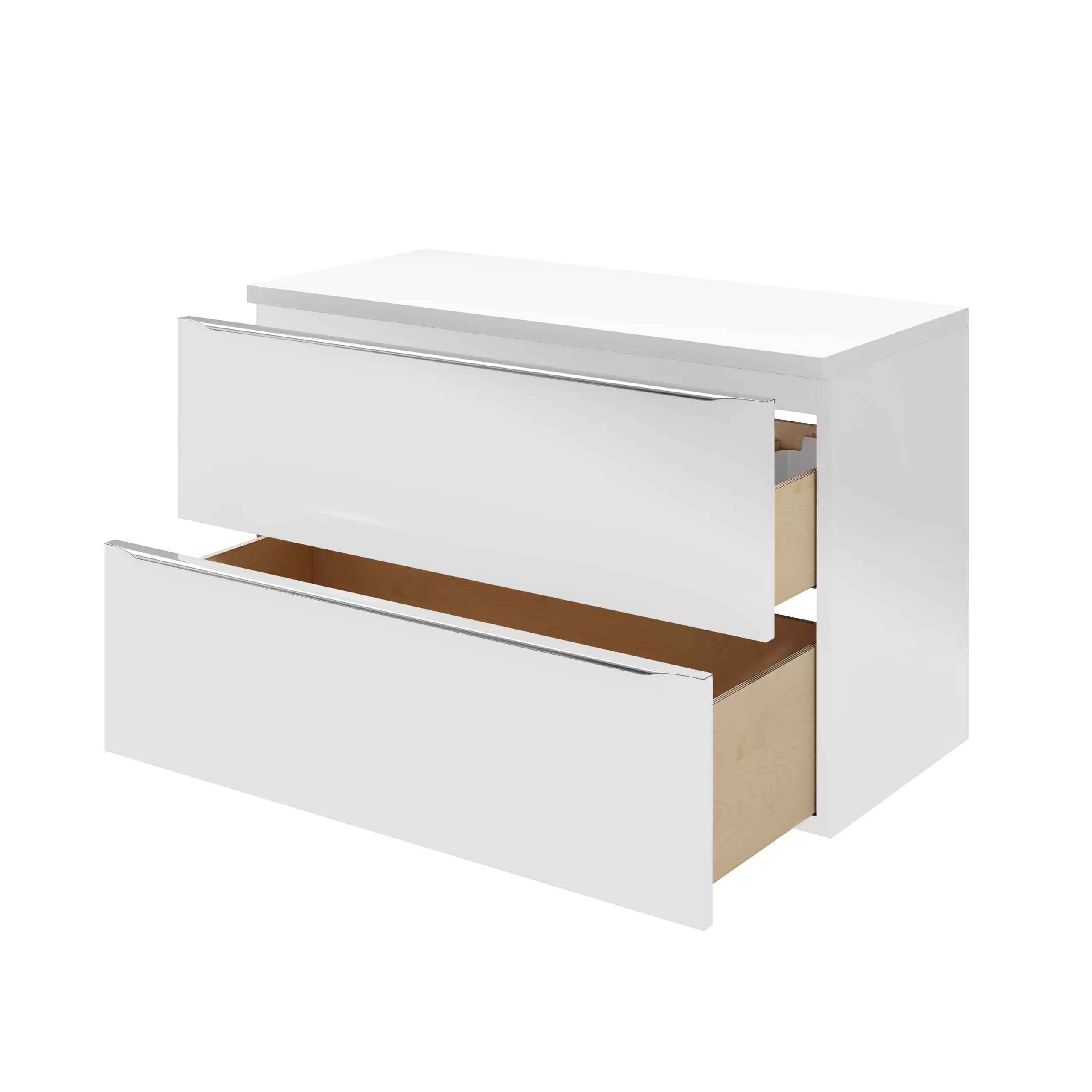 GoodHome Marloes Gloss White Chipboard Bathroom Worktop 2.8cm X 45.2cm X 100cm 10 GoodHome Marloes Gloss White Chipboard Bathroom Worktop 2.8cm X 45.2cm X 100cm - Image 8