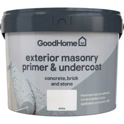 GoodHome Masonry White Primer & Undercoat, 10L