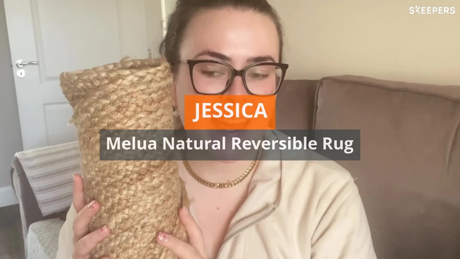 GoodHome Melua Natural Reversible Rug 130cmx130cm 4 GoodHome Melua Natural Reversible Rug 130cmx130cm - Image 2