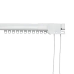 GoodHome Milet Matt White Extendable Curtain Track, (L)2m