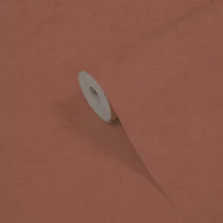 GoodHome Moivre Terracotta Concrete Effect Textured Wallpaper