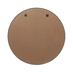 GoodHome Muhely Brushed Black Round Framed Mirror (H)80.9cm (W)80.9cm -Trade point goodhome muhely brushed black round framed mirror h 80 9cm w 80 9cm5059340474984 04c