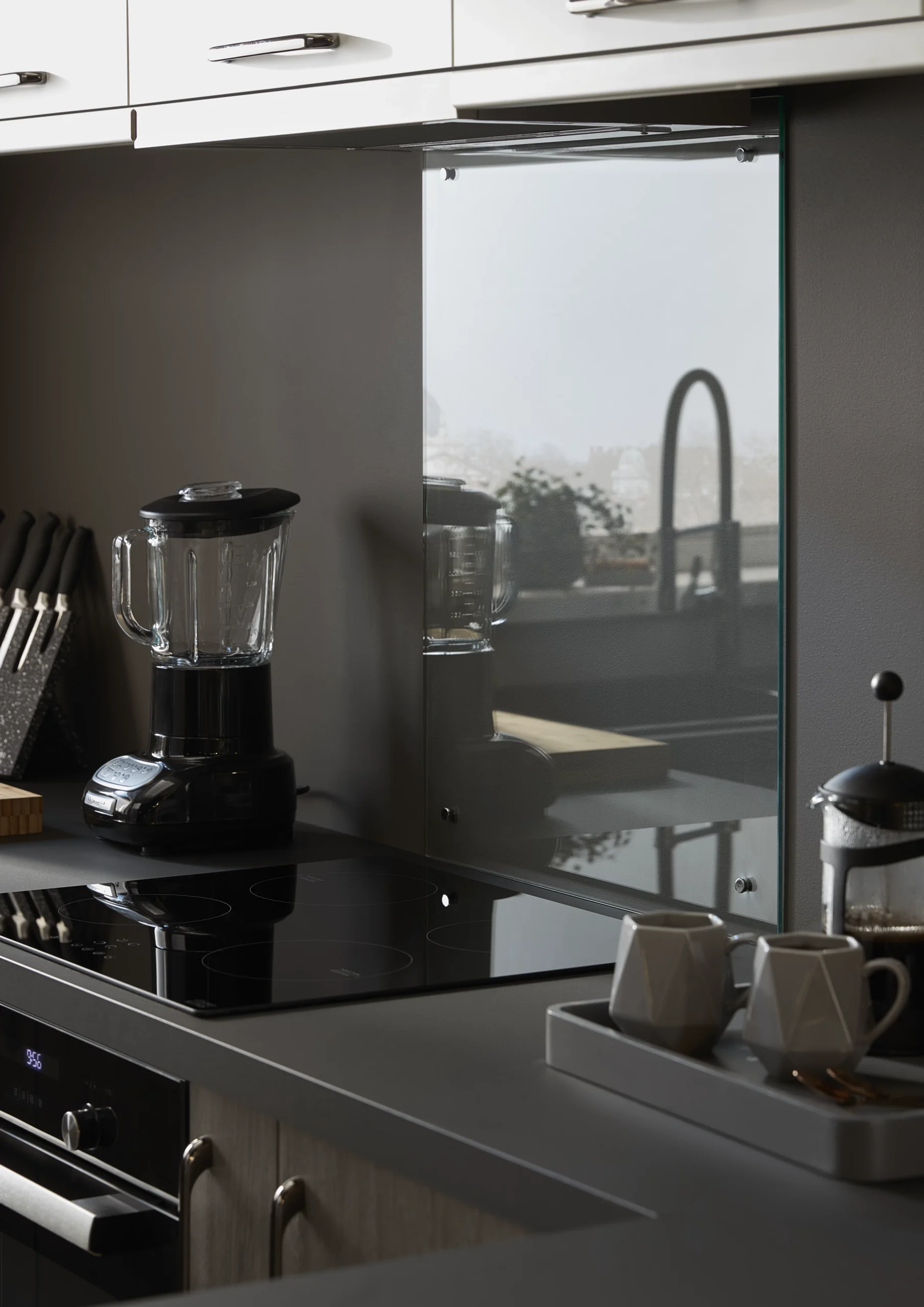 GoodHome Nashi White Glass Effect Glass Splashback, (H)800mm (W)600mm (T)5mm 9 GoodHome Nashi White Glass Effect Glass Splashback, (H)800mm (W)600mm (T)5mm - Image 7