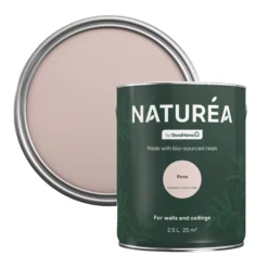 GoodHome Naturéa Rosa Velvet Matt Emulsion Paint, 2.5L
