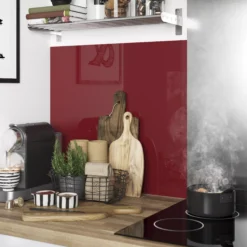 GoodHome Nepeta Gloss Ivory & Red Glass Effect Paper & Resin Back Panel, (H)2000mm (W)600mm (T)3mm -Trade point goodhome nepeta gloss ivory red glass effect paper resin back panel h 2000mm w 600mm t 3mm3663602636182 21i