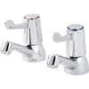 GoodHome Netley Traditional Basin Pillar Tap 2 GoodHome Netley Traditional Basin Pillar Tap -Trade point goodhome netley traditional basin pillar tap3663602662471 01bq
