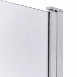 GoodHome Nubia Straight Silver Effect Frame Bath Screen, (H)150cm (W)950mm -Trade point goodhome nubia straight silver effect frame bath screen h 150cm w 950mm3663602769620 03bq